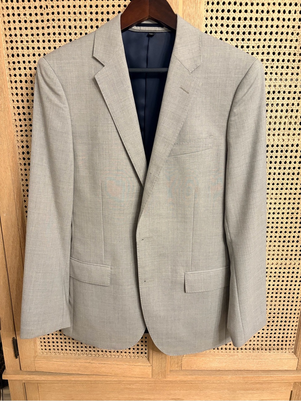 J. Crew Ludlow Italian Wool Men's Slim-Fit Suit Jacket in Gray